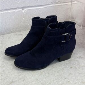 Unisa Navy Ankle Booties